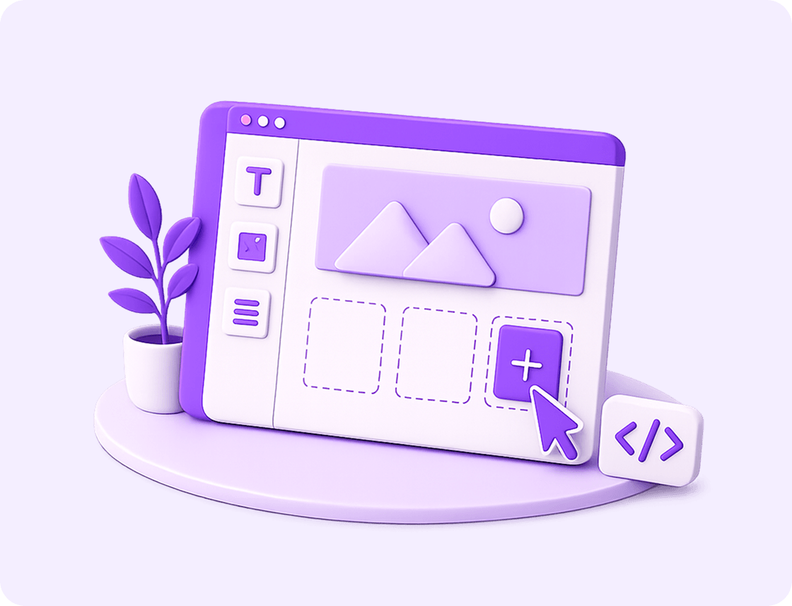 Website builder sučelje